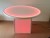 48 Inch Diameter Round LED Glow Table w/ Cube Base