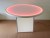 48 Inch Diameter Round LED Glow Table w/ Cube Base