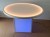 48 Inch Diameter Round LED Glow Table w/ Cube Base