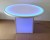 48 Inch Diameter Round LED Glow Table w/ Cube Base