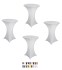 White Color 4 Pack 30x42 Table Covers