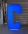 6 foot marquee letter C Blue
