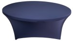 Navy Blue 72 Inch (6 Ft Round) Stretch Spandex Table Cover