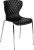 Black Contemporary Design Plastic Stack Chair