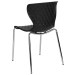 Black Contemporary Design Plastic Stack Chair