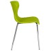 Green Contemporary Design Plastic Stack Chair