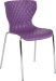 Purple Contemporary Design Plastic Stack Chair
