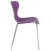 Purple Contemporary Design Plastic Stack Chair