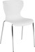 White Contemporary Design Plastic Stack Chair