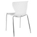 White Contemporary Design Plastic Stack Chair