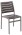 Outdoor Side Chair w/ Gray Synthetic Teak Slats