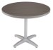 Round Patina Gray Synthetic Teak Outdoor Table