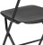 Black Outdoor Folding Chair with Plastic Seat and Back