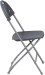 Charcoal Fan Back Folding Chair