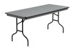 Gray Heavy Duty ABS Plastic Rectangular Folding Table