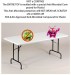 Anti-Microbial Folding Plastic Table 30 x 72