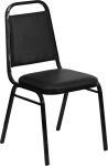 Black Vinyl Economy Stack Chair