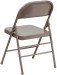 Beige Metal Folding Chair