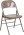Beige Metal Folding Chair