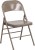 Beige Metal Folding Chair