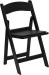Black Resin Folding Wedding Chair