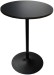 Black Banquet Highboy Table with Black Base