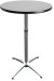 10 Pack Premium 30 Round Adjustable Height Cocktail Tables with Cart