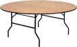 72 Round Plywood Banquet Table