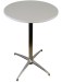 White Top Highboy Table with X Base