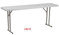 18x72 Plastic Folding Seminar Table