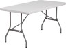 30x60 Rectangular 6 Foot Long Plastic Folding Table