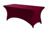 Burgundy Rectangular Spandex Table Cover