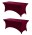 Burgundy Color 2 Pack Table Covers