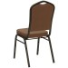Coffee Brown Banquet Chair Back View