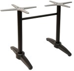 Commercial Outdoor Black Table Base for Rectangular Patio Tables