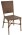 Safari Brown Weave Bamboo Frame Side Chair