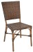 Safari Brown Weave Bamboo Frame Side Chair
