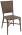 Outdoor Rattan Restaurant Side Chair Java w/ Walnut Frame