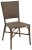 Outdoor Rattan Restaurant Side Chair Java w/ Walnut Frame