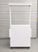 Folding LED Bar Cart with Overhead Glass Rack