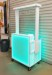 Folding LED Bar Cart with Overhead Glass Rack