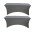 Gray Color 2 Pack Table Covers