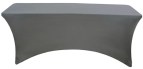 Gray Rectangular Stretch Spandex Table Cover