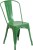 Green Outdoor Metal Retro Industrial Side Chair