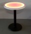 Orange Color Round Cast Iron Glow LED Top Table