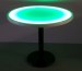 Green Color Round Cast Iron Glow LED Top Table