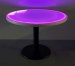 Purple Color Round Cast Iron Glow LED Top Table