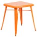 Retro Metal Table Orange