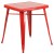 Retro Metal Table Red