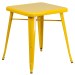 Retro Metal Table Yellow